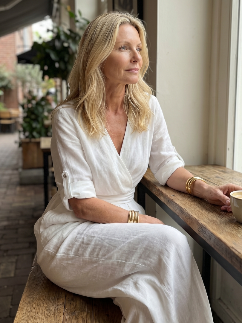 Wrennamae | Cross Front Wide Leg Jumpsuit