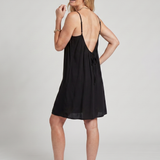 Maemarie | Spaghetti Strap Open Back Knee Length Dress