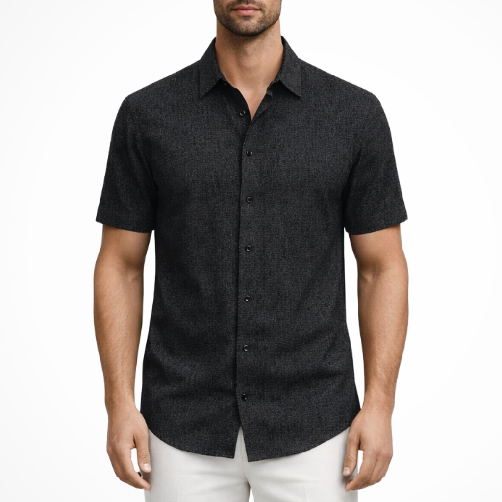Callum | Men Short Sleeve Button Down Summer Shirt