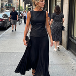 Thealia | Structured Bodice Pleated Skirt Set