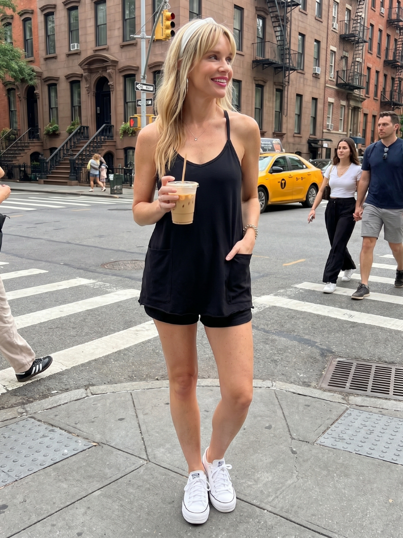 Belvia | Spaghetti Strap Relaxed Fit Mini Dress