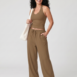 Valmae | Sleeveless Scoop Neck Top And Wide Leg Pants Set