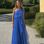 Vidalette | One Shoulder Ruffle Maxi Dress
