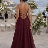 Fiorin | Spaghetti Strap Full Lace Maxi Dress