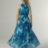 Penlora | Gathered Halter Midi Dress