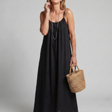 Lunine | Gathered Neckline Silhouette Loose Lounge Dress