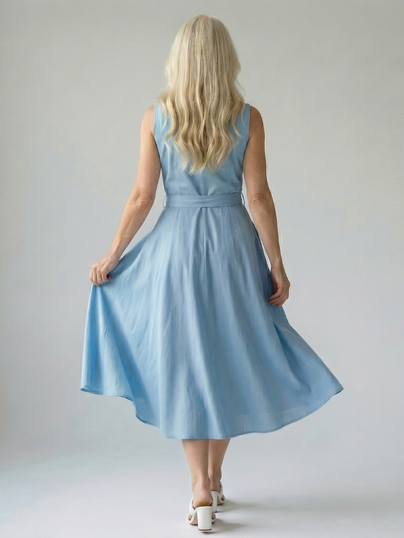 Sennarose | Relaxed Drape Midi Dress