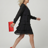 Liana | Clean Layered Knee Length Dress