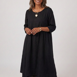 Vesra | Three Quarter Sleeve Midi Dress