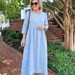 Vesra | Three Quarter Sleeve Midi Dress