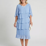 Odavia | Layered Tier Midi Dress