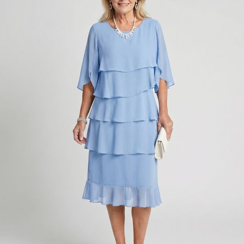 Odavia | Layered Tier Midi Dress