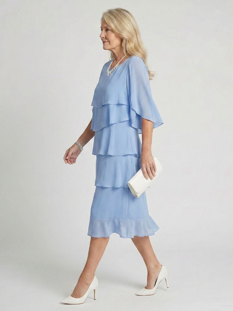 Odavia | Layered Tier Midi Dress