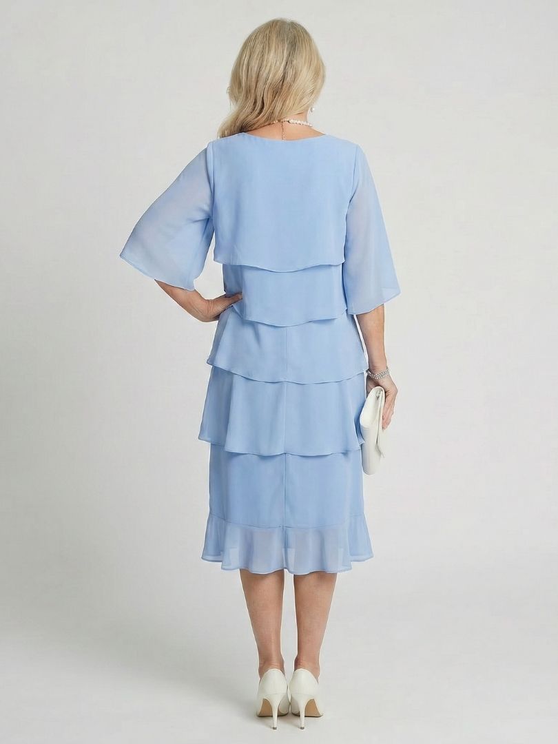 Odavia | Layered Tier Midi Dress