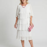 Odavia | Layered Tier Midi Dress