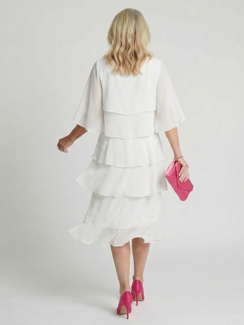 Odavia | Layered Tier Midi Dress