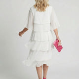 Odavia | Layered Tier Midi Dress