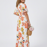 Penney | Round Neck Short Sleeve Tiered Maxi Dress
