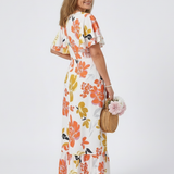 Penney | Round Neck Short Sleeve Tiered Maxi Dress