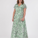 Lorine | Floral Chiffon Maxi Dress