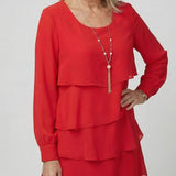 Liana | Clean Layered Knee Length Dress