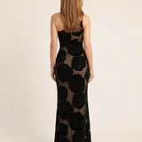 Casnia | One Shoulder Floral Lace Maxi Dress