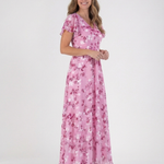 Lorine | Floral Chiffon Maxi Dress