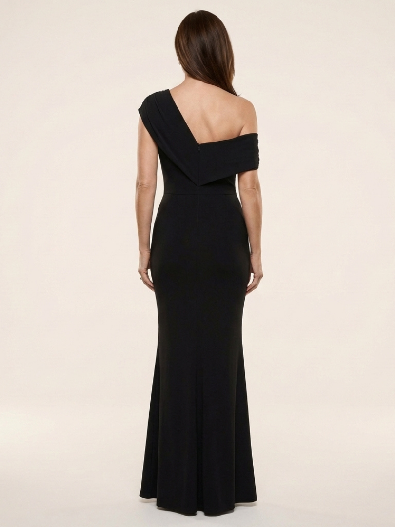 Kalwen | One Shoulder Draped Maxi Dress