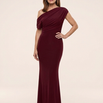Kalwen | One Shoulder Draped Maxi Dress