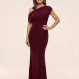 Kalwen | One Shoulder Draped Maxi Dress