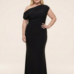 Kalwen | One Shoulder Draped Maxi Dress