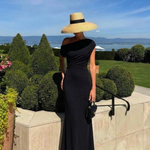 Kalwen | One Shoulder Draped Maxi Dress