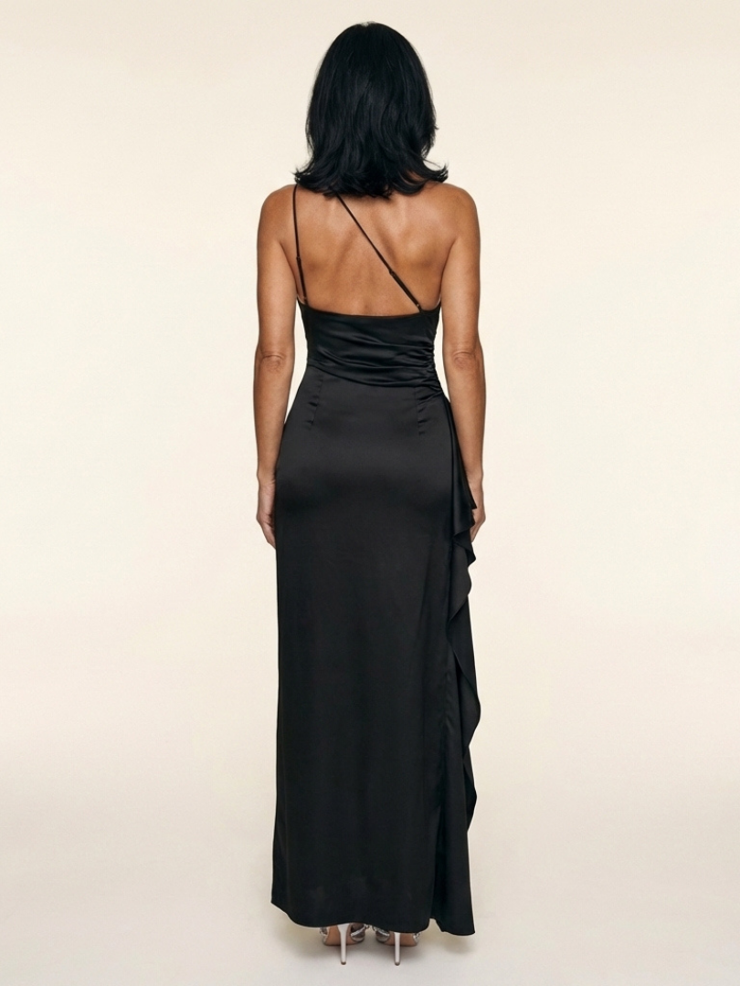 Orlaney | One Shoulder Draped Maxi Dress