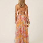 Halina | Sleeveless V Neck Pleated Maxi Dress