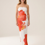 Viothea | Strapless Floral Maxi Dress