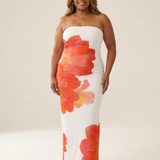 Viothea | Strapless Floral Maxi Dress