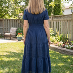 Vidada | Short Sleeve Tiered Maxi Dress