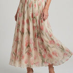 Lioralora | Halter Neck Floral Midi Dress