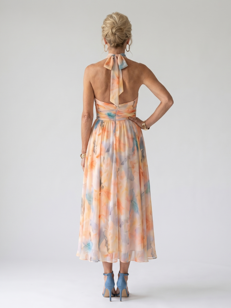 Calra | Soft Halter Midi Dress