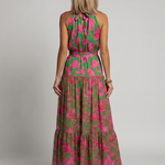 Solla | Draped Halter Midi Dress