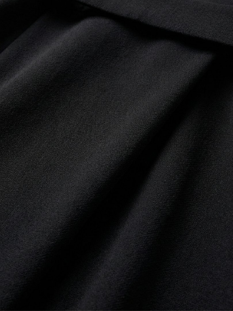 Bella | Waist Defined Cape Sleeve Asymmetric Midi Dress