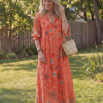 Magdalyn | Botanical Flow Maxi Dress
