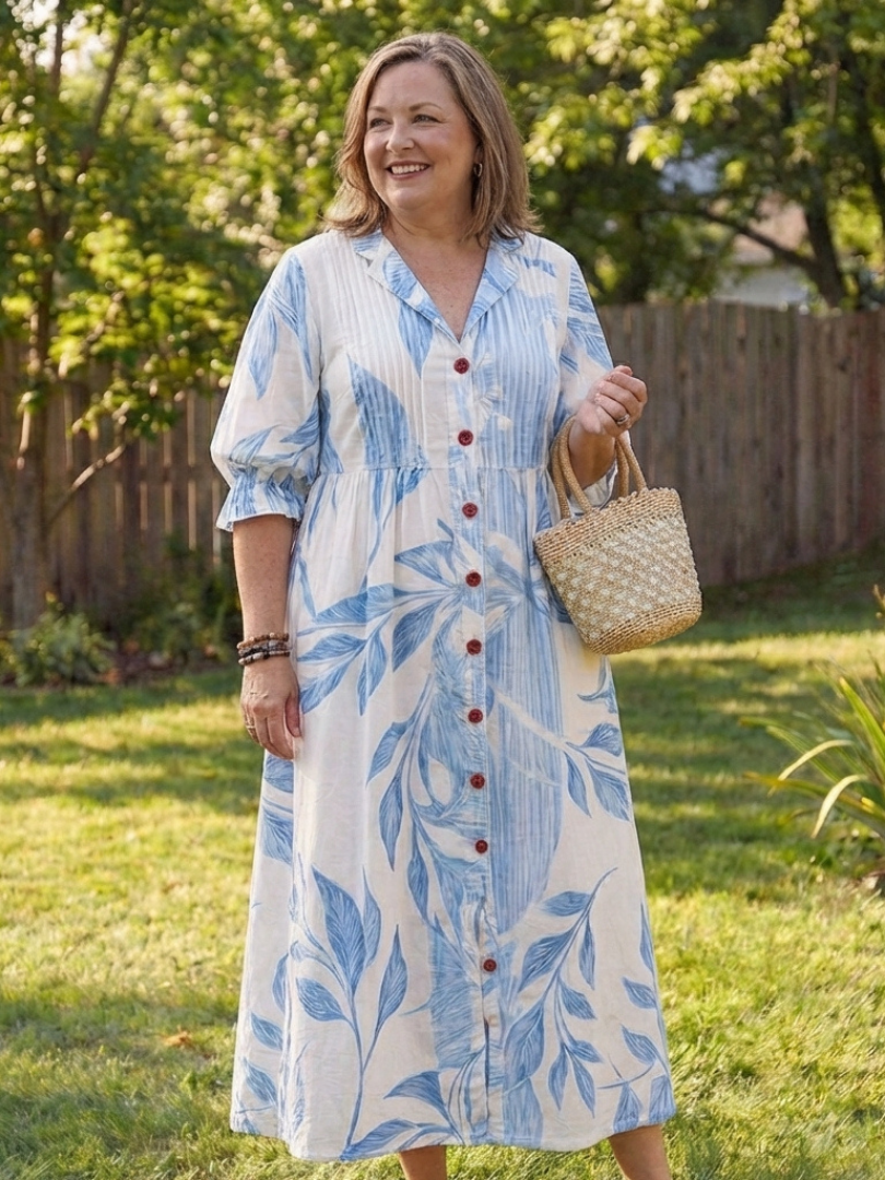 Magdalyn | Botanical Flow Maxi Dress