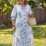 Magdalyn | Botanical Flow Maxi Dress