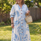 Magdalyn | Botanical Flow Maxi Dress