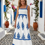 Marenthea | Sleeveless Smocked Bodice Maxi Dress