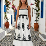 Marenthea | Sleeveless Smocked Bodice Maxi Dress