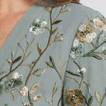 Theawynne | Floral V Neck Short Sleeve Maxi Dress