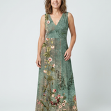 Norda | Sleeveless V Neck Floral Maxi Dress