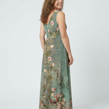 Norda | Sleeveless V Neck Floral Maxi Dress